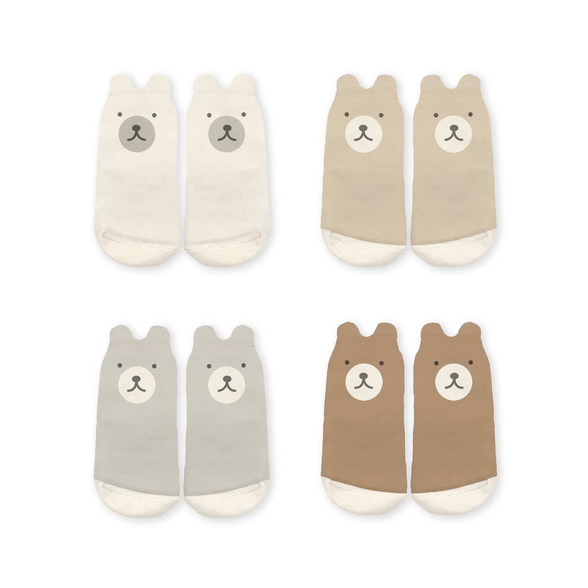Organic 4 Pack Baby Socks