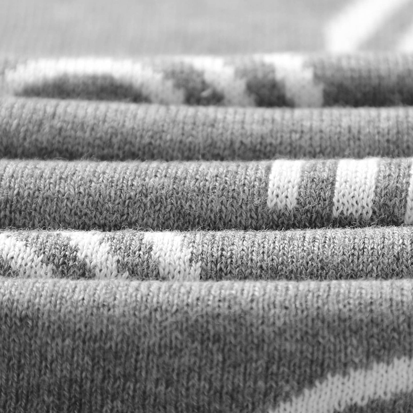 Rainbow Knit Swaddle Blanket - Brown