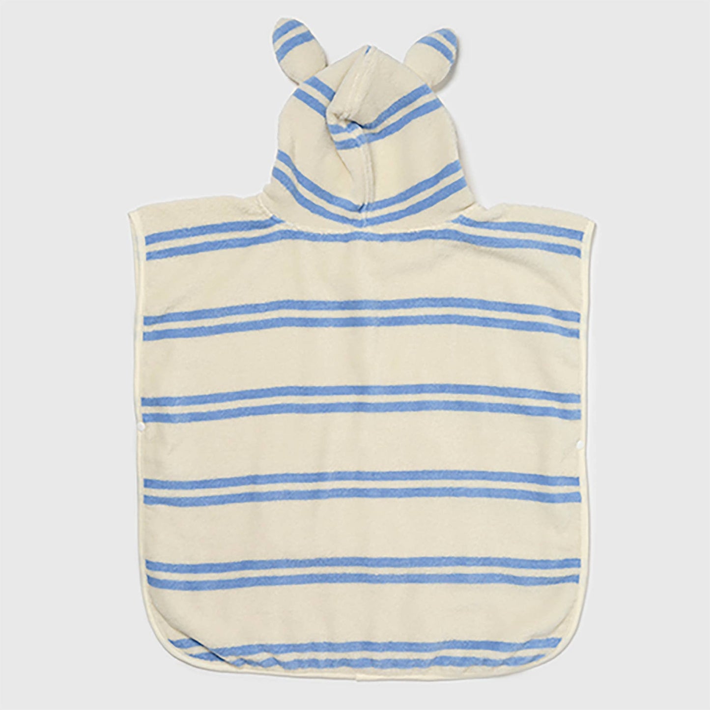 Kids Character Hooded Towel Sid the Seagull Blue Stripe