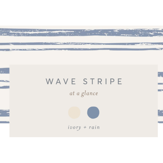 Organic Baby Nile Romper - Wave Stripe / Rain