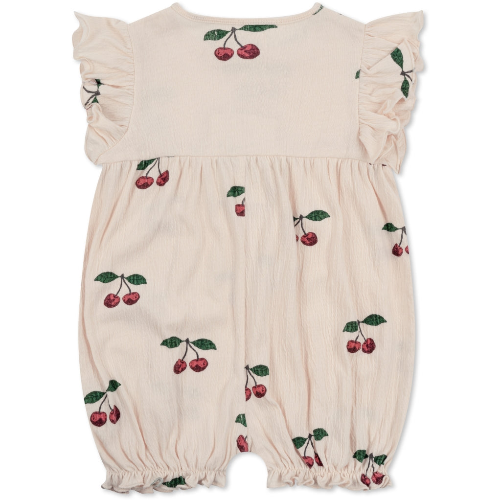 Chleo Frill Romper - Cerise