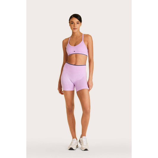 Barre Seamless Short: Lilac/Navy