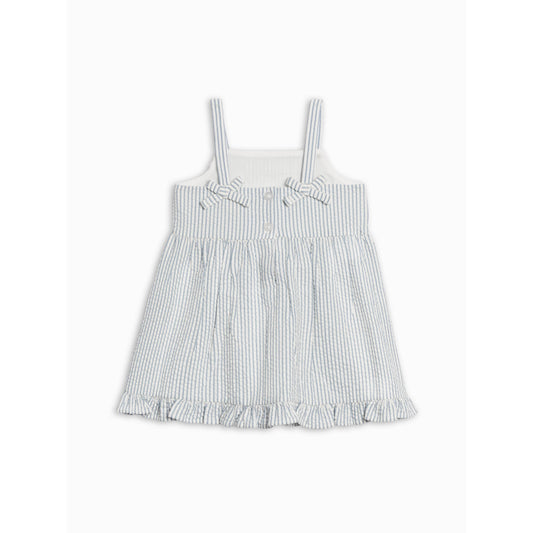 Juliette Seersucker Tank Dress - Shore Stripe / Sea