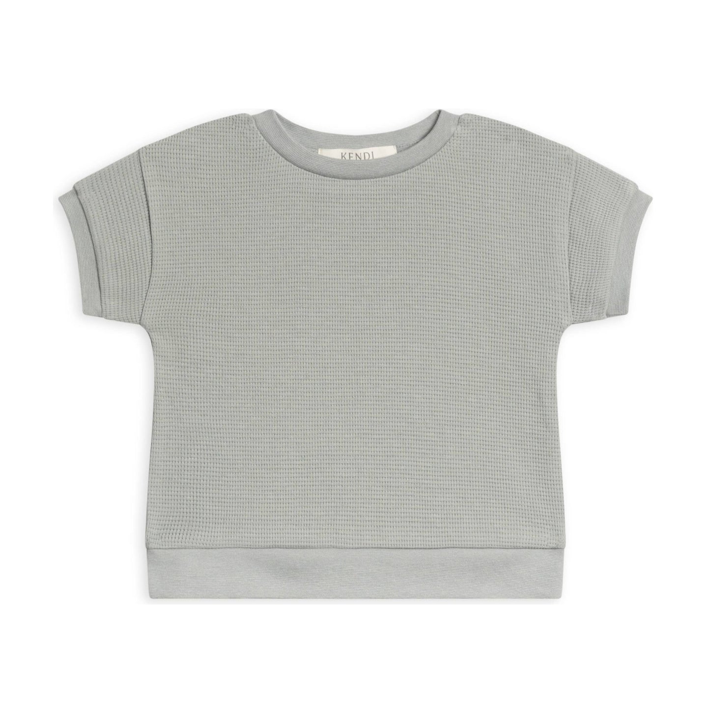 Organic Baby & Kids Ali Waffle Tee - Mist