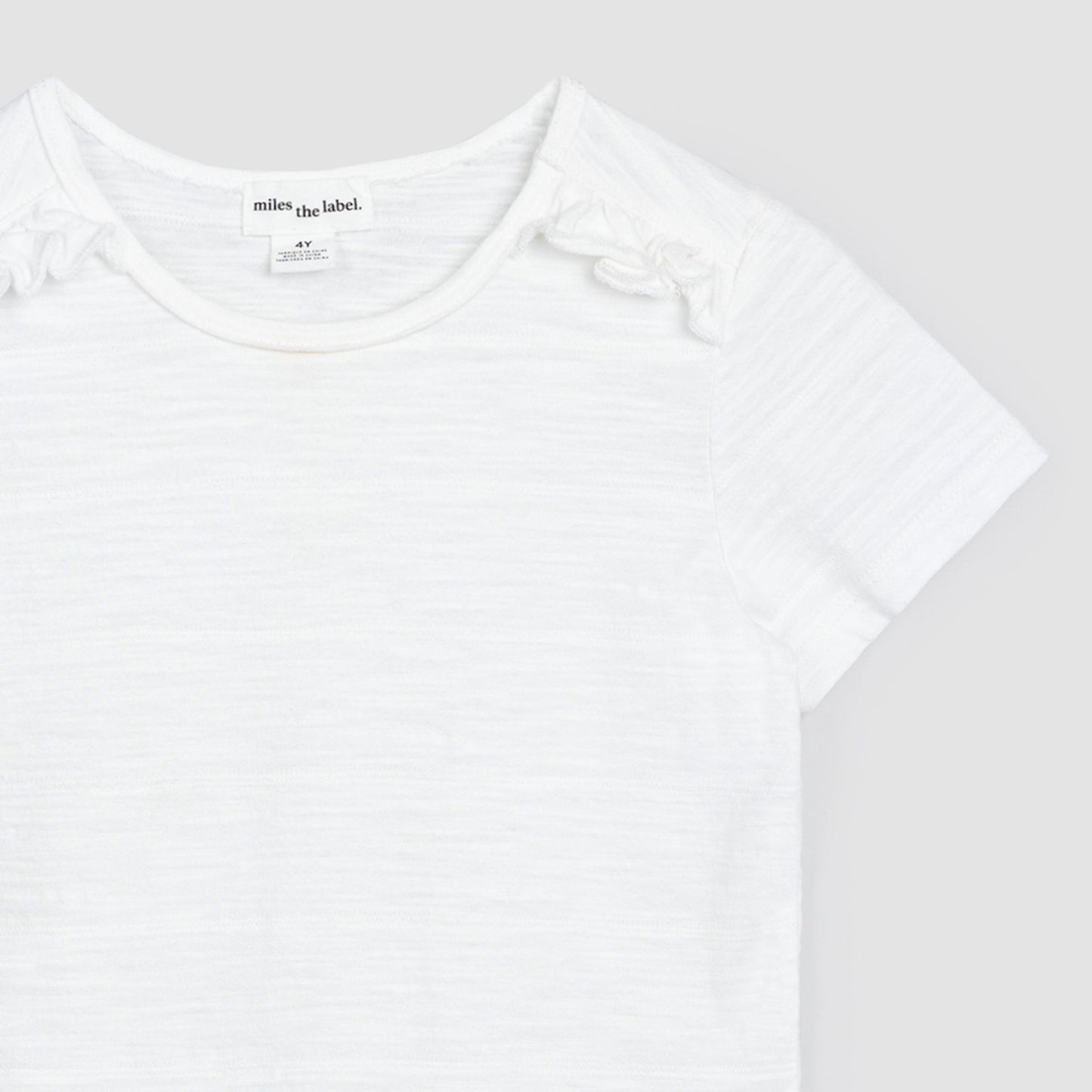 Off-White Textured Slub Jersey T-Shirt
