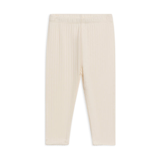 Gina Pointelle Leggings - Ivory