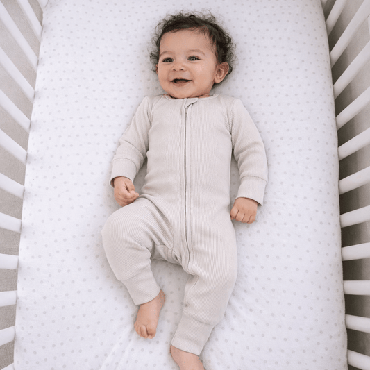 Simply Taupe Rib Convertible Romper