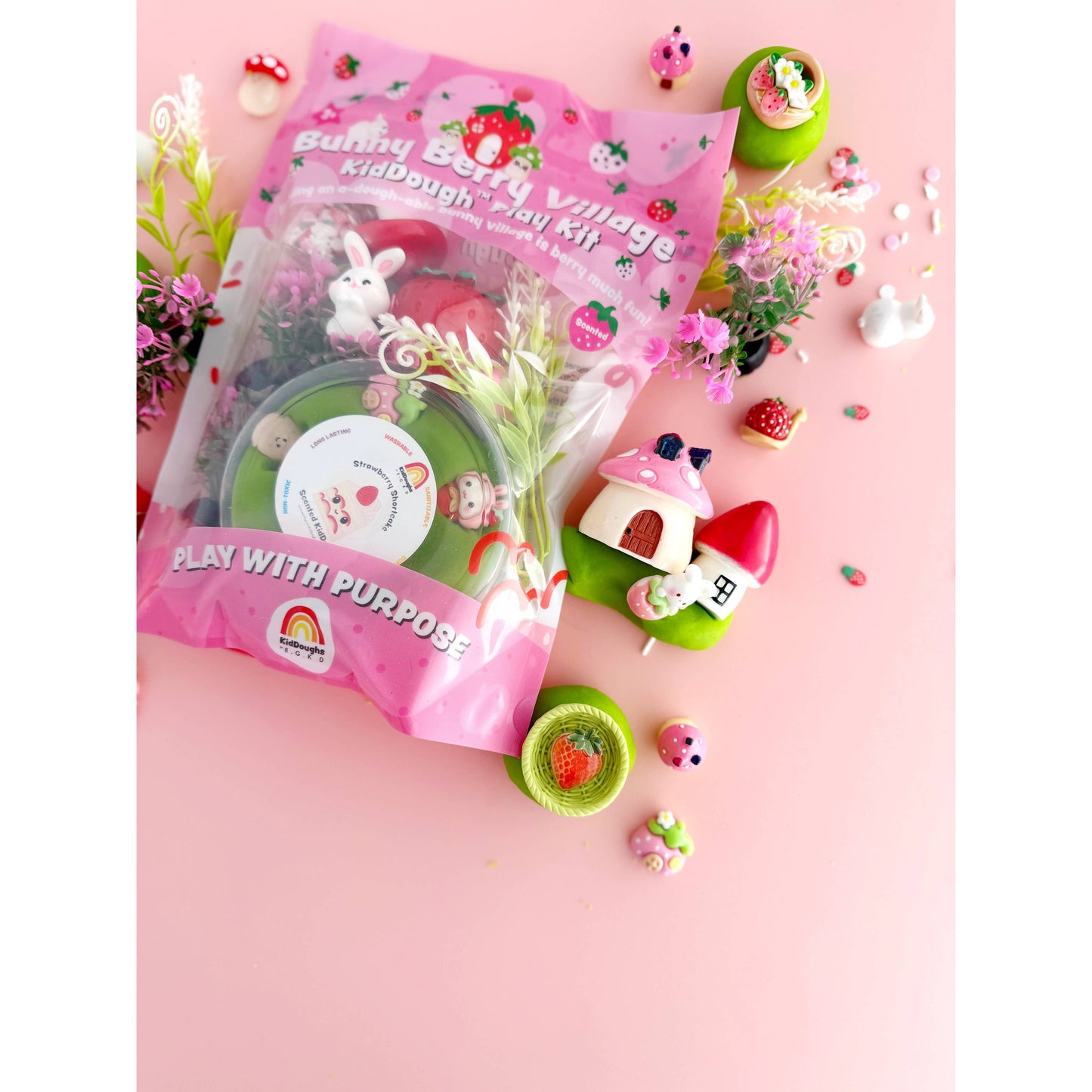 Bunny Berry Village KidDough Play Kit