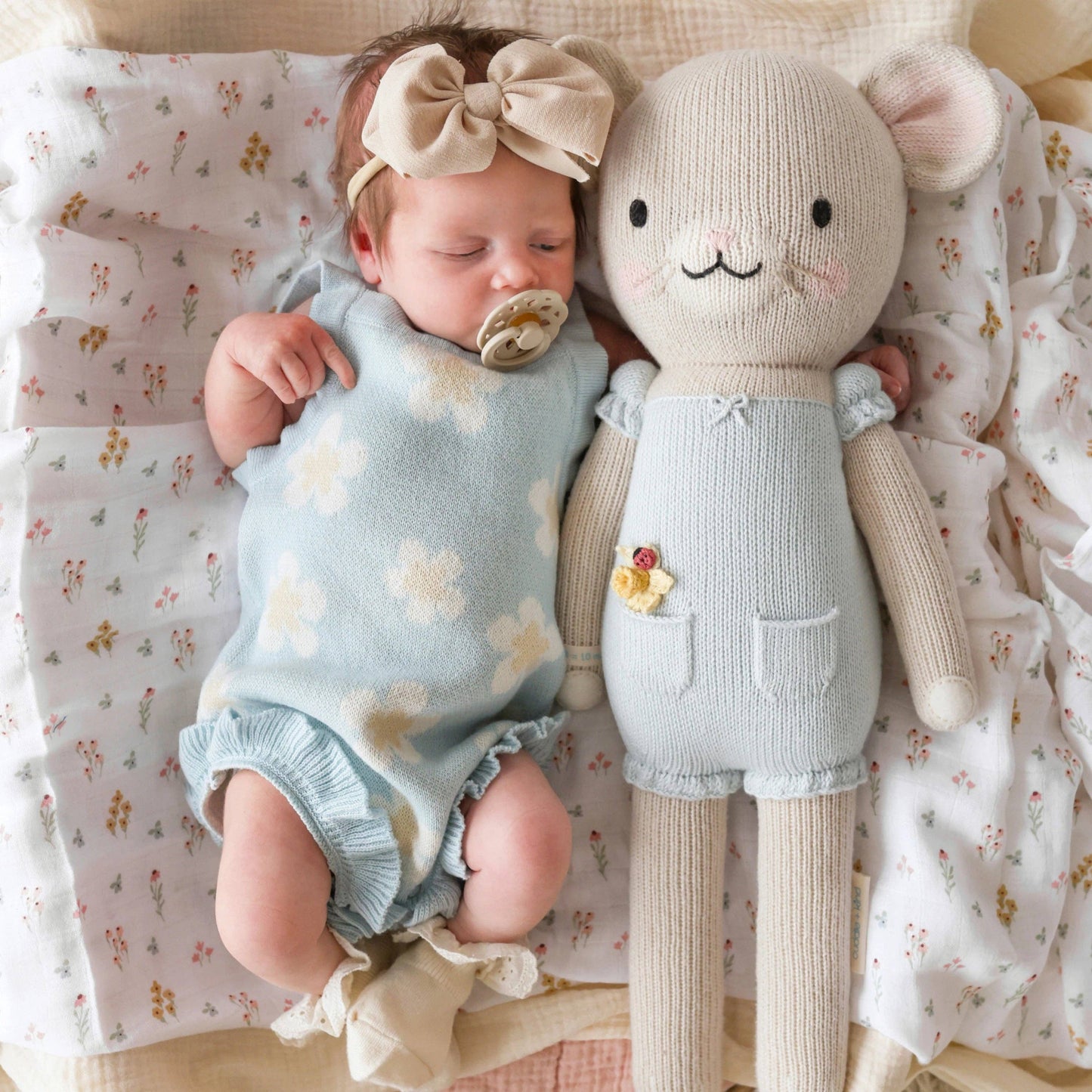 Beatrice the mouse (periwinkle): Little - 13"