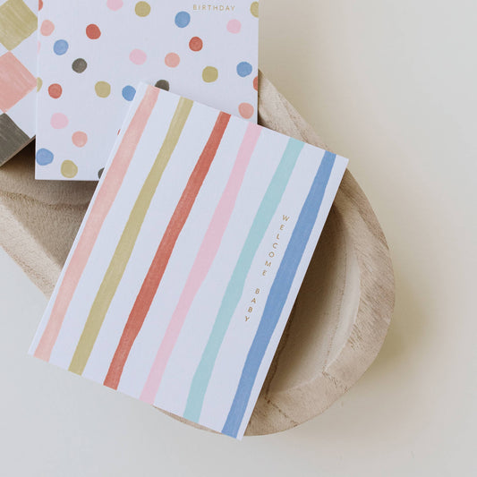 Baby Stripes Card