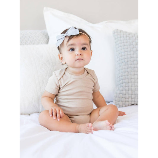 Classic Short Sleeve Bodysuit: White