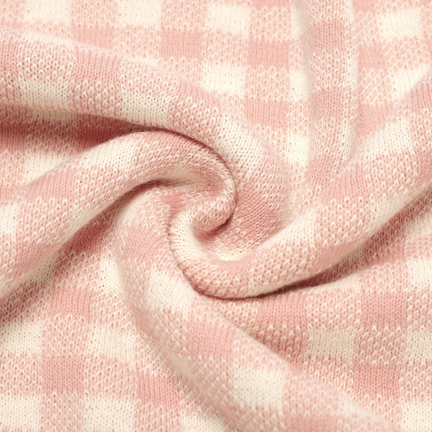 Swaddle Baby Blanket - Plaid: Beige