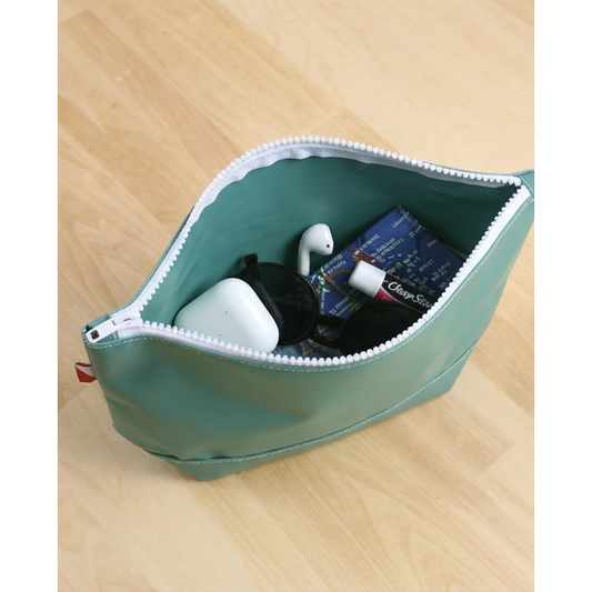 Big Sur Splash Zip Pouch: Pine