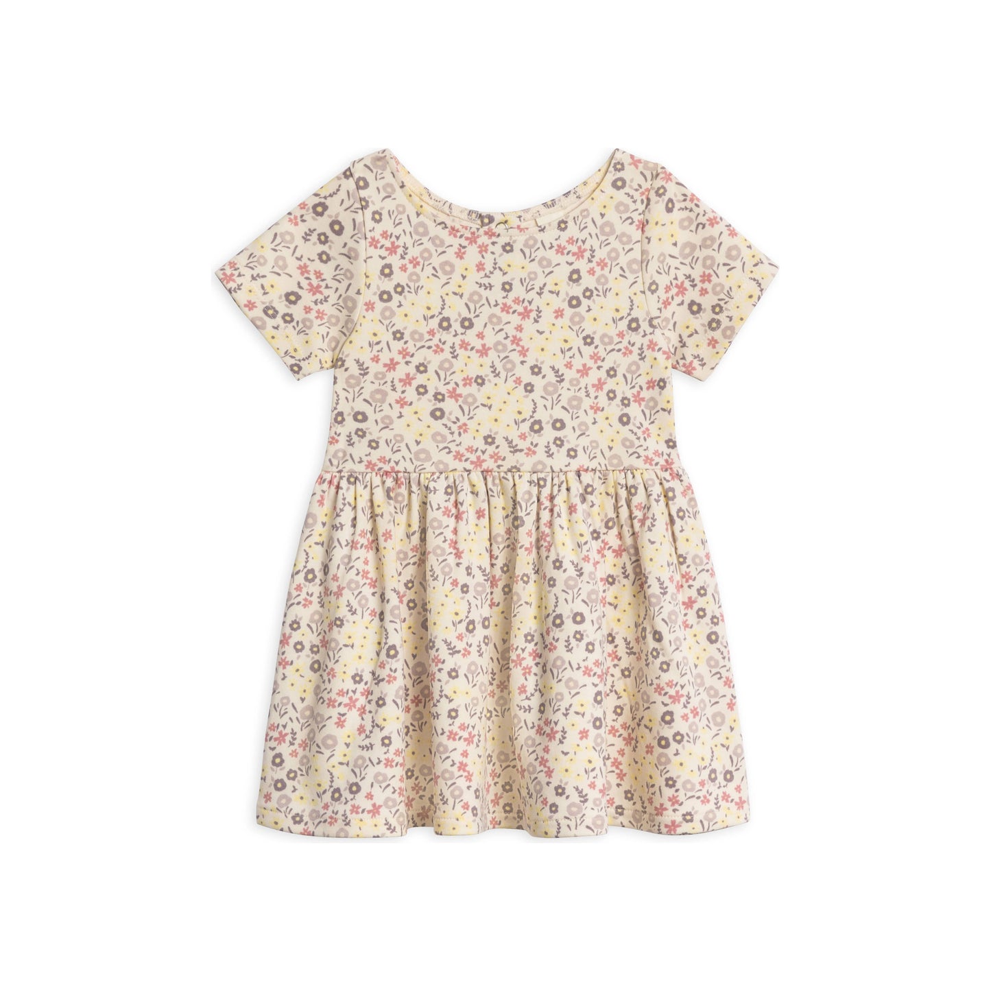 Stella Short Sleeve Swing Dress - Giada Floral / Lilla