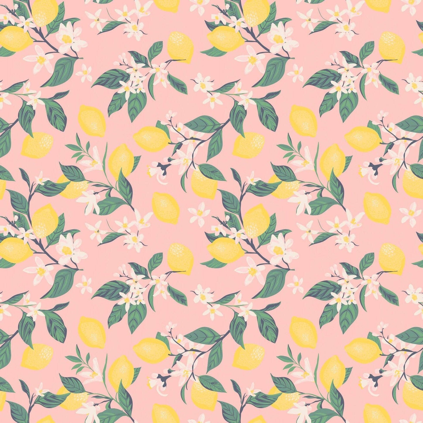 Big Kid Pajama - Lemons Pink