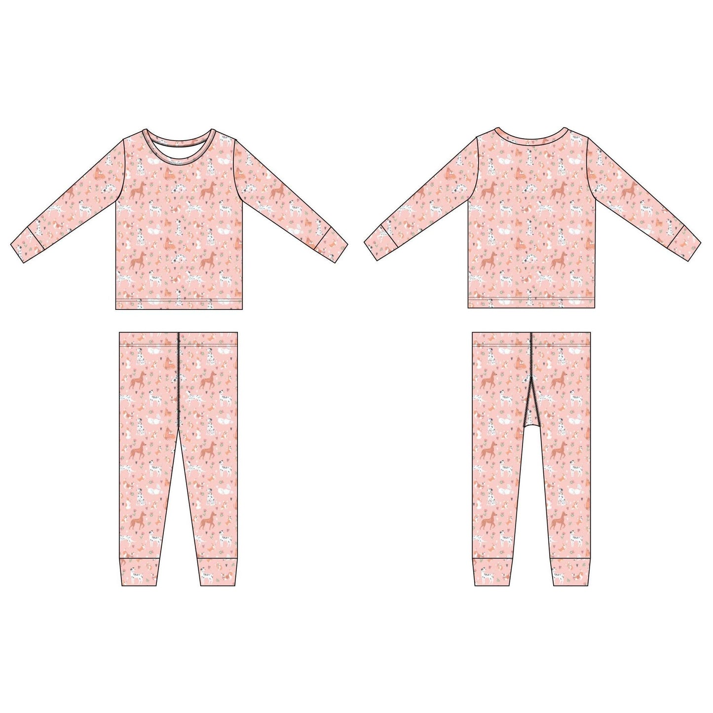 Big Kid Pajama - Puppy Love