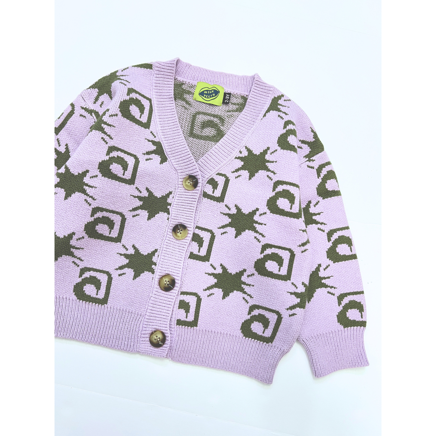 TRELLIS CARDIGAN: Lavender