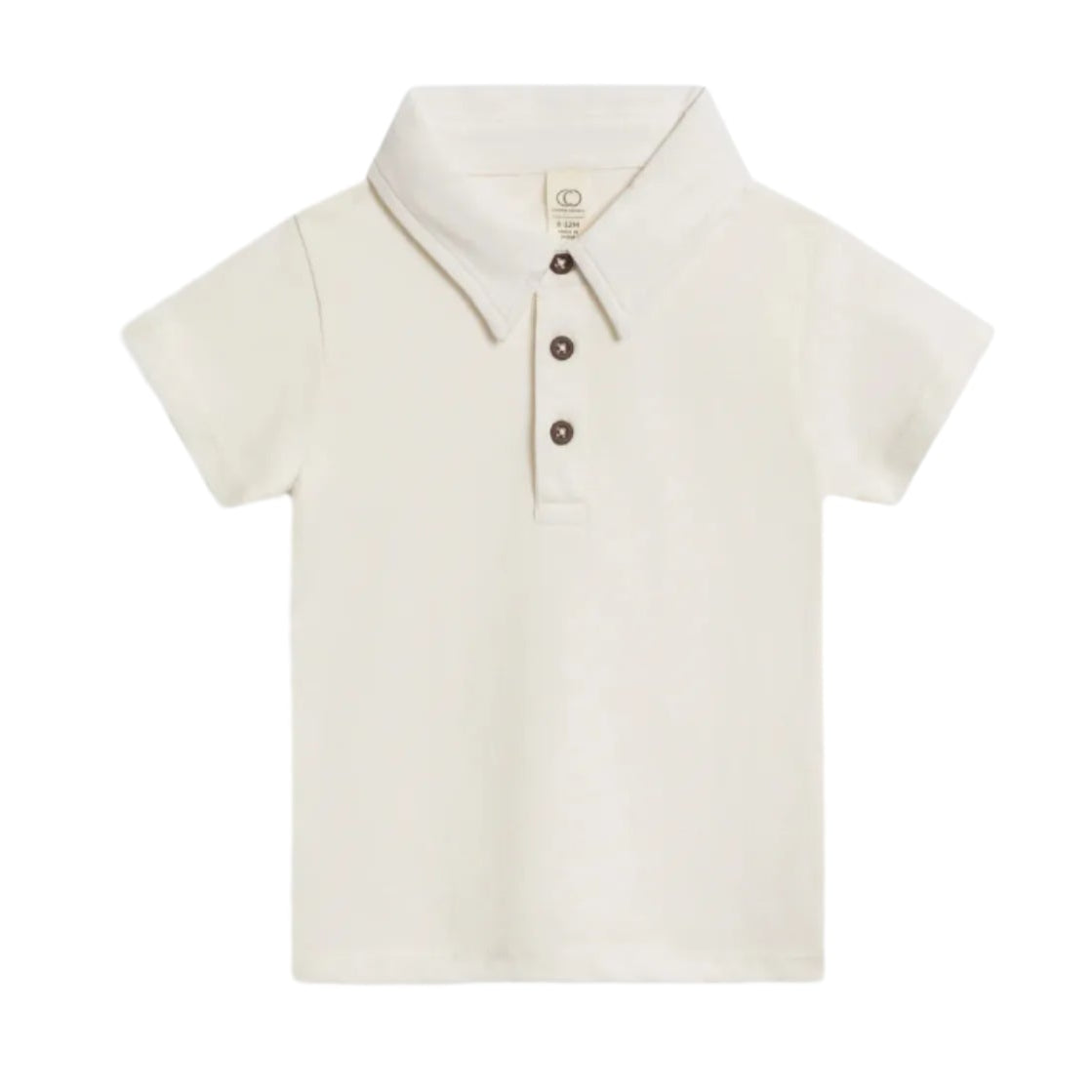 Organic Ben Short Sleeve Polo - Coconut