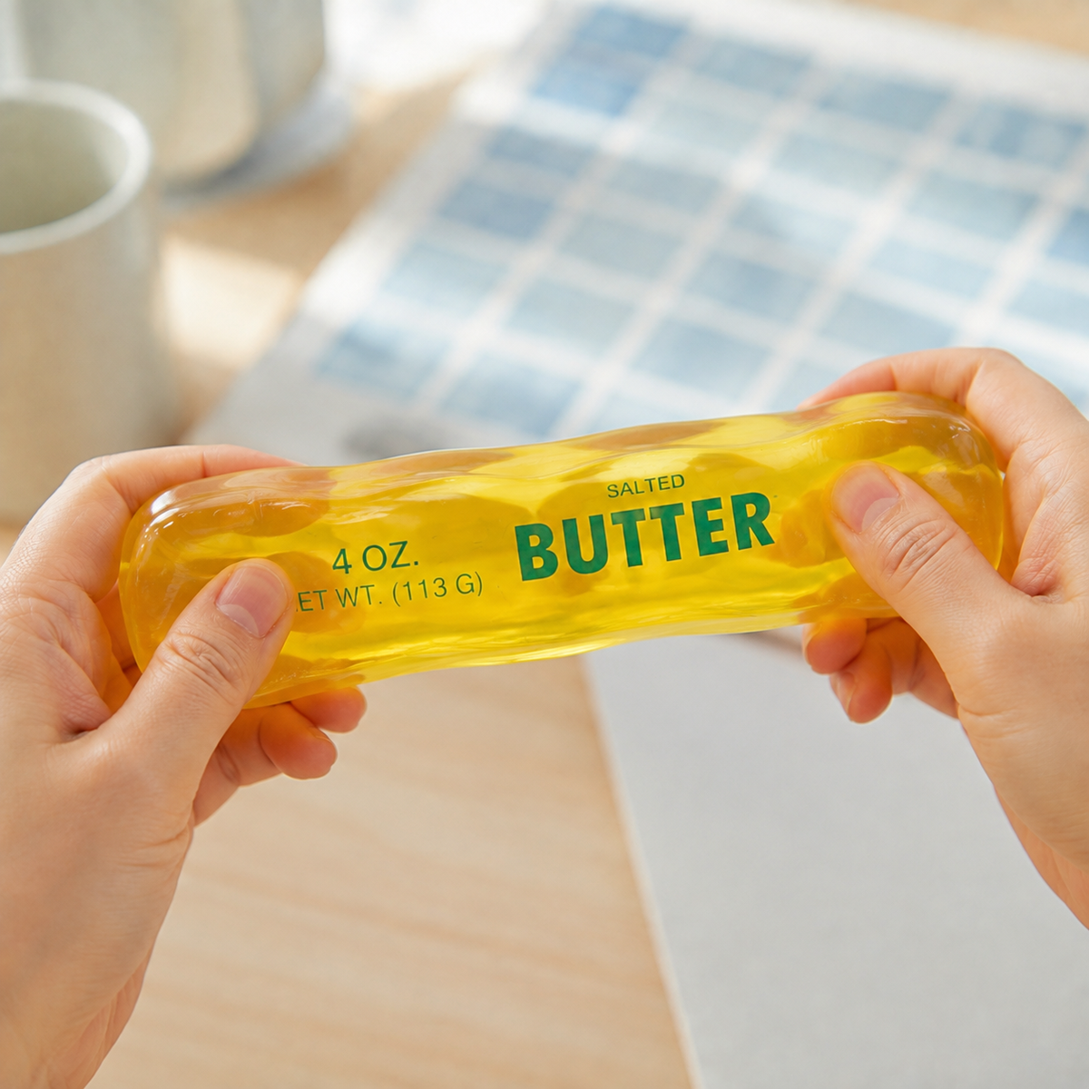 Butter Bar Vaseline-Like Clear Squishy Stress Fidget Bar