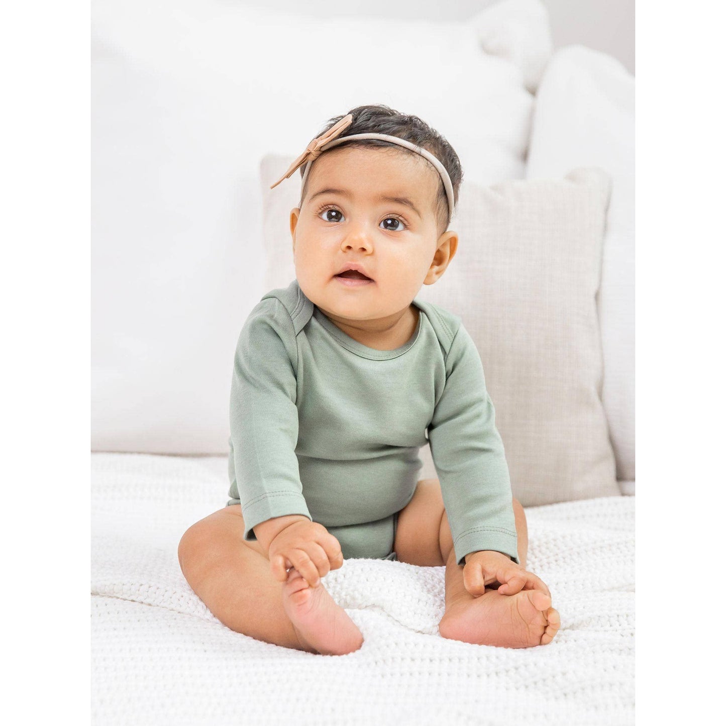 Classic Long Sleeve Bodysuit: Natural