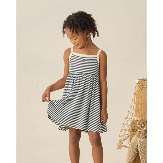 Lea Dress || Navy Stripe