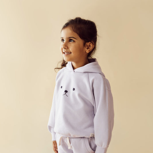 Lavender Organic Terry Hooded Sweat