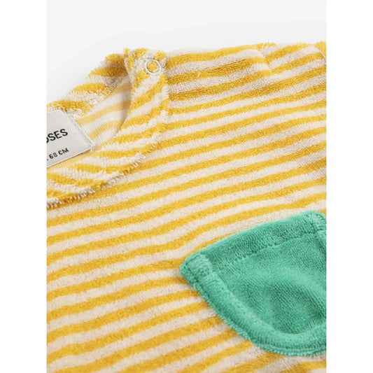Yellow Stripes Terry Cloth Tshirt