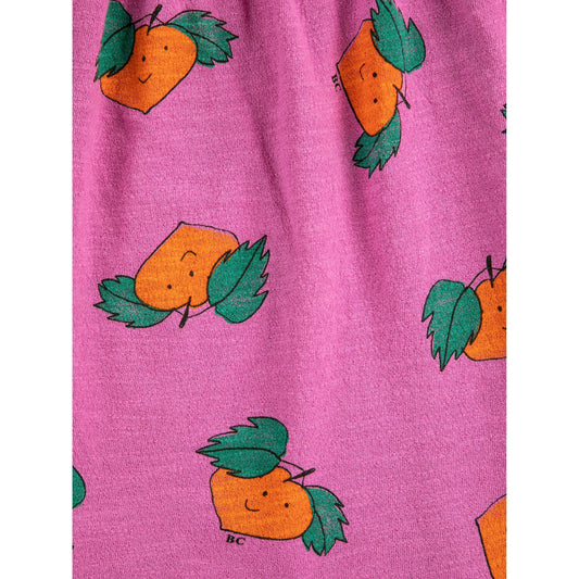 Tangerine All Over Ruffled Dress