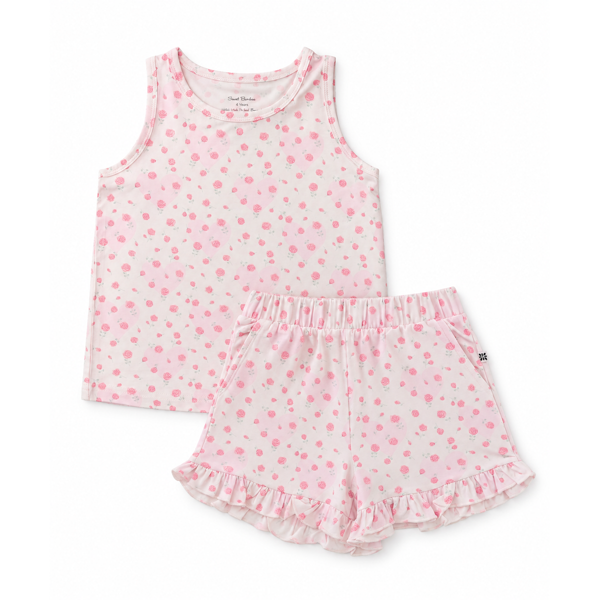 Double Love Cami + Ruffle Short Set