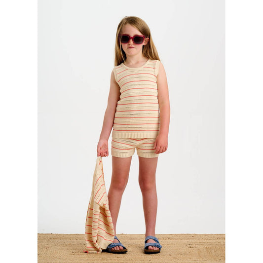 Cala & Costa Set - Coral Stripe