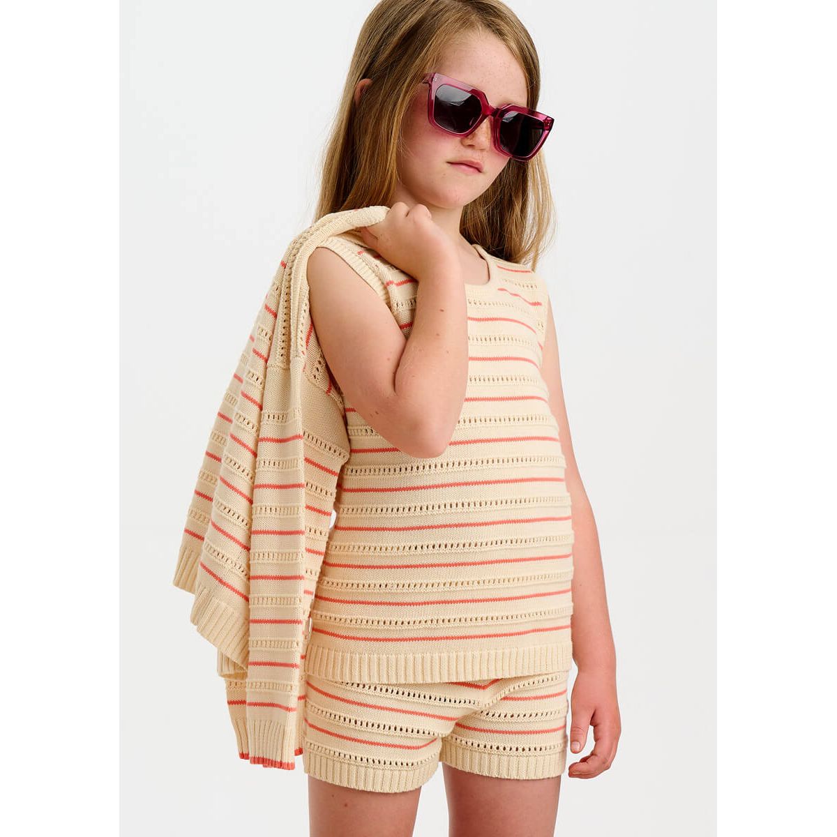 Cala & Costa Set - Coral Stripe