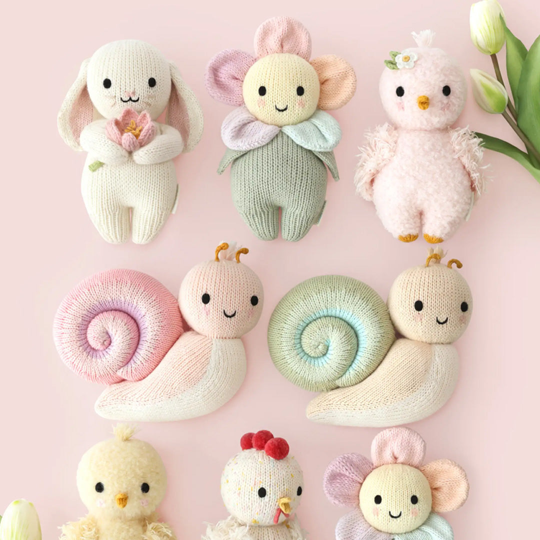 Cuddle Decor Cuddle and Kind Baby Bunny Blooming Tulip set