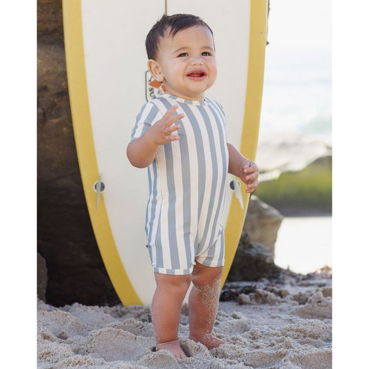 Shorty One-Piece || Green Stripe