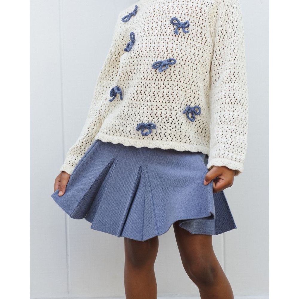 Sloane Knit Skirt || Marine