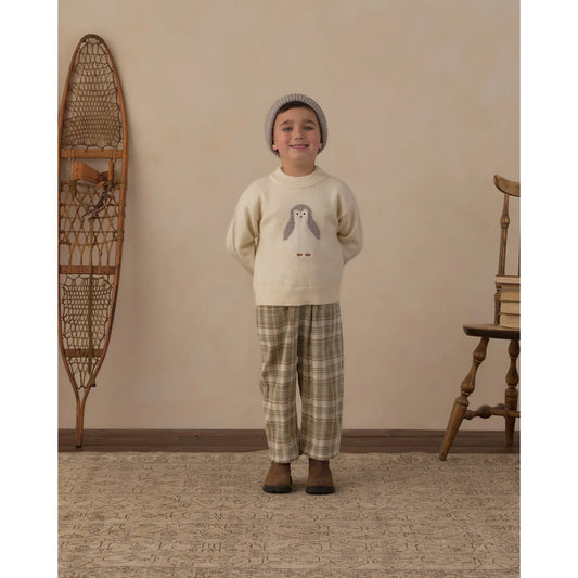 Palmer Pant Olive || Dobby Plaid