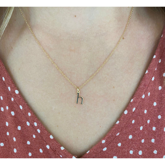 14k Initial Necklace