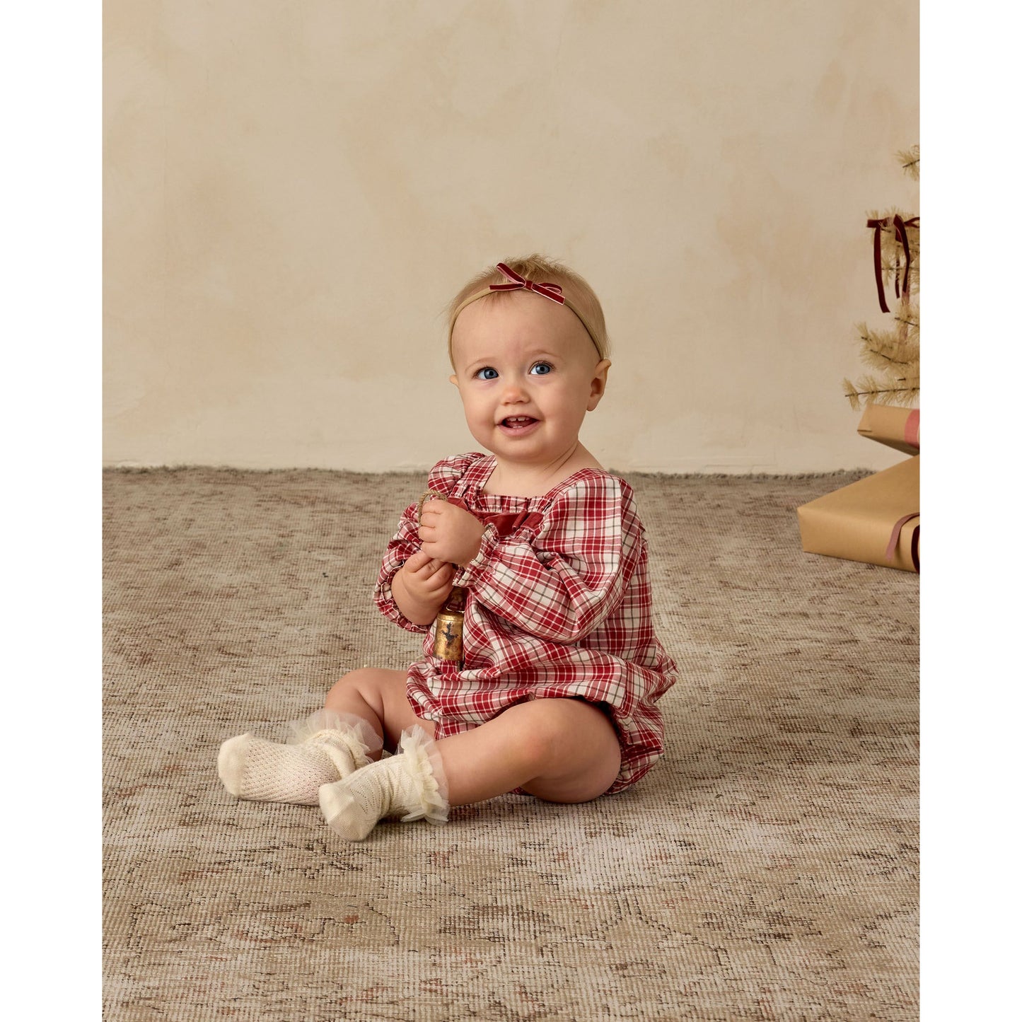 Annette Romper | Holiday Tartan