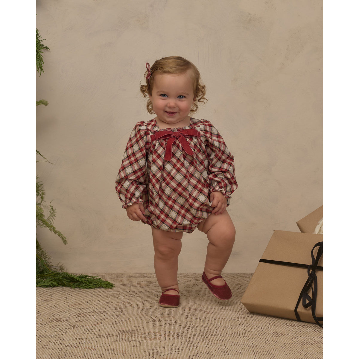 ANNETTE ROMPER || HOLIDAY TARTAN