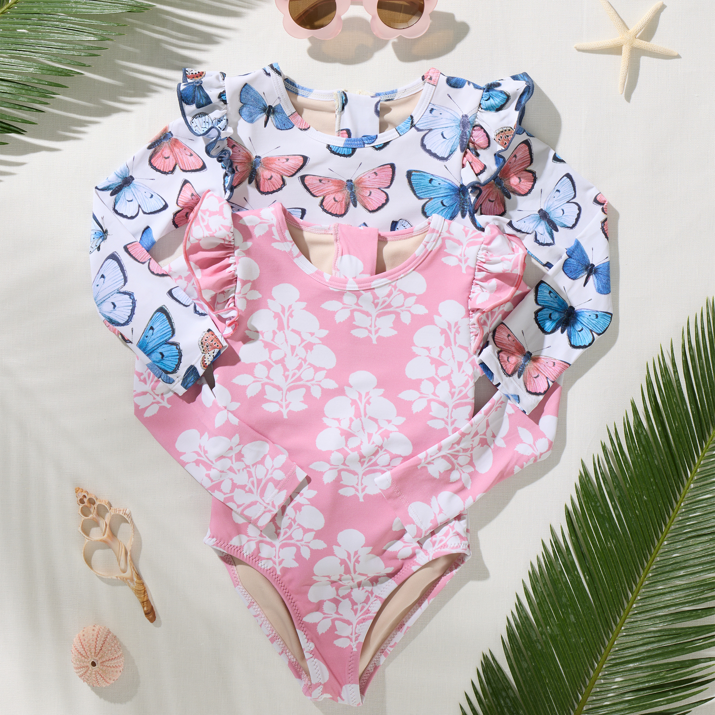 Baby Girls Rachel Suit - Pink Bouquet Floral
