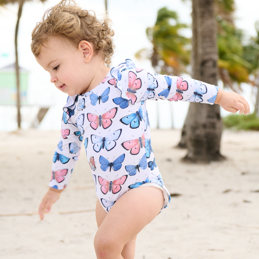 Baby Girls Rachel Suit - Vintage Butterflies