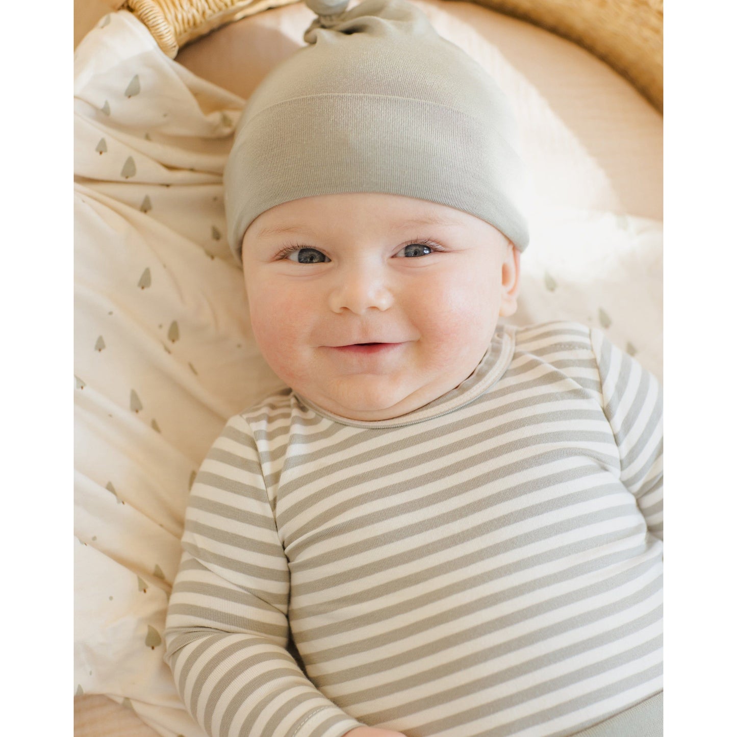 Side Snap Bodysuit + Pant Set || Fern Stripe