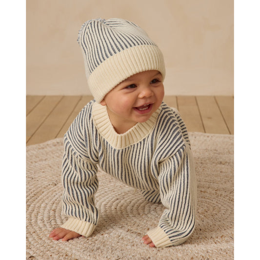 Relaxed Knit Sweater || Ocean