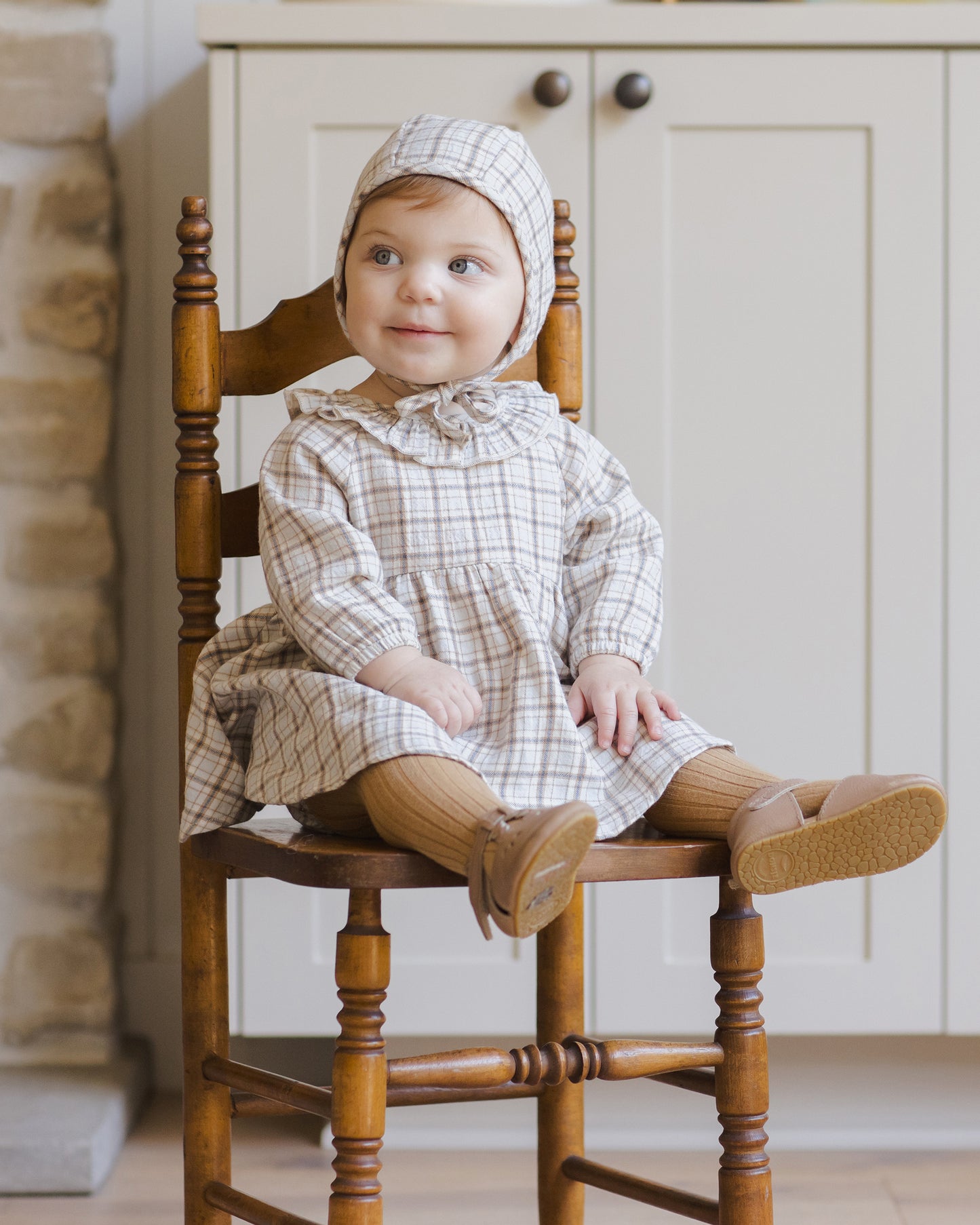 SIMONE DRESS || BLUE PLAID