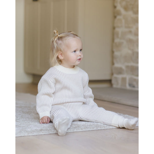 Chunky Knit Pant || Lilac