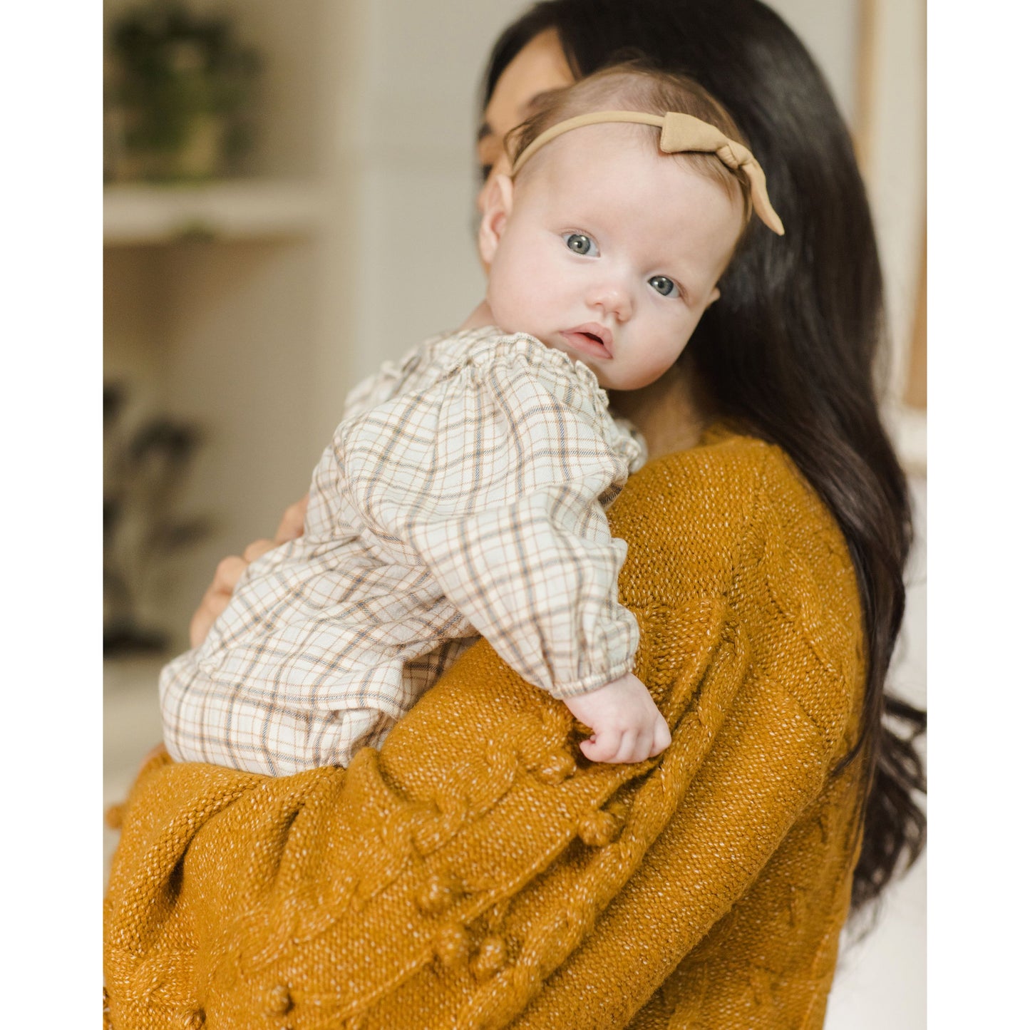 Mia Top + Bloomer Set || Blue Plaid