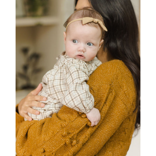 Mia Top + Bloomer Set || Blue Plaid