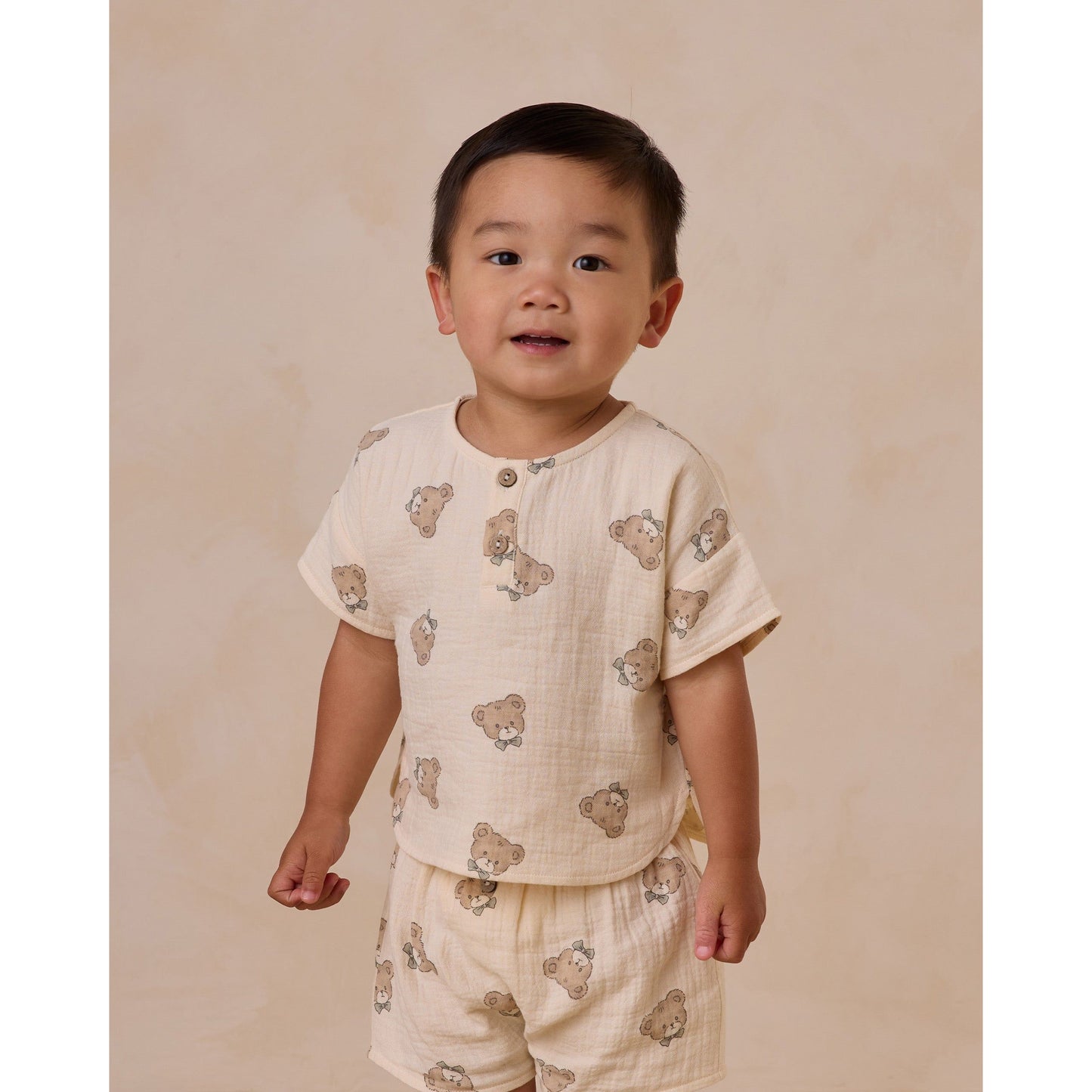 Woven Boxy Top + Short Set || Teddy