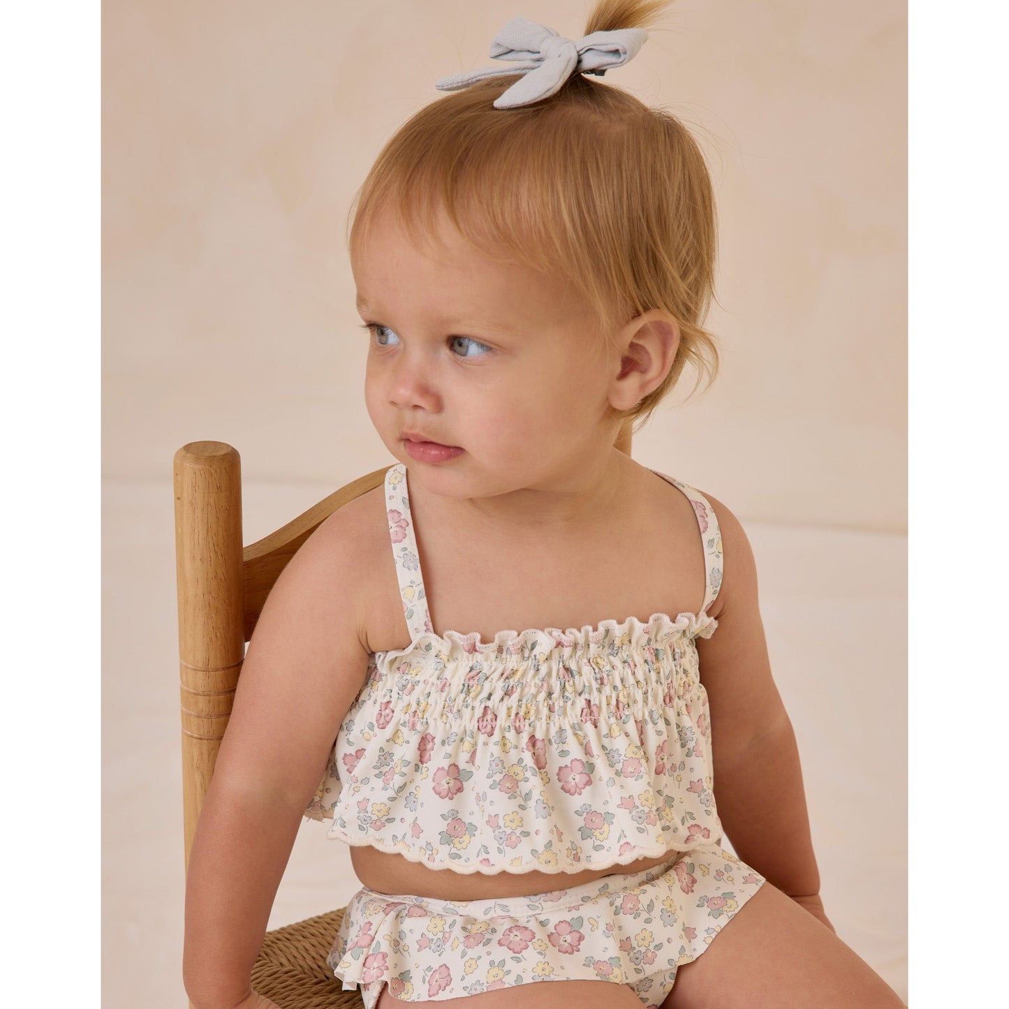 smocked ruffle bikini || bloom