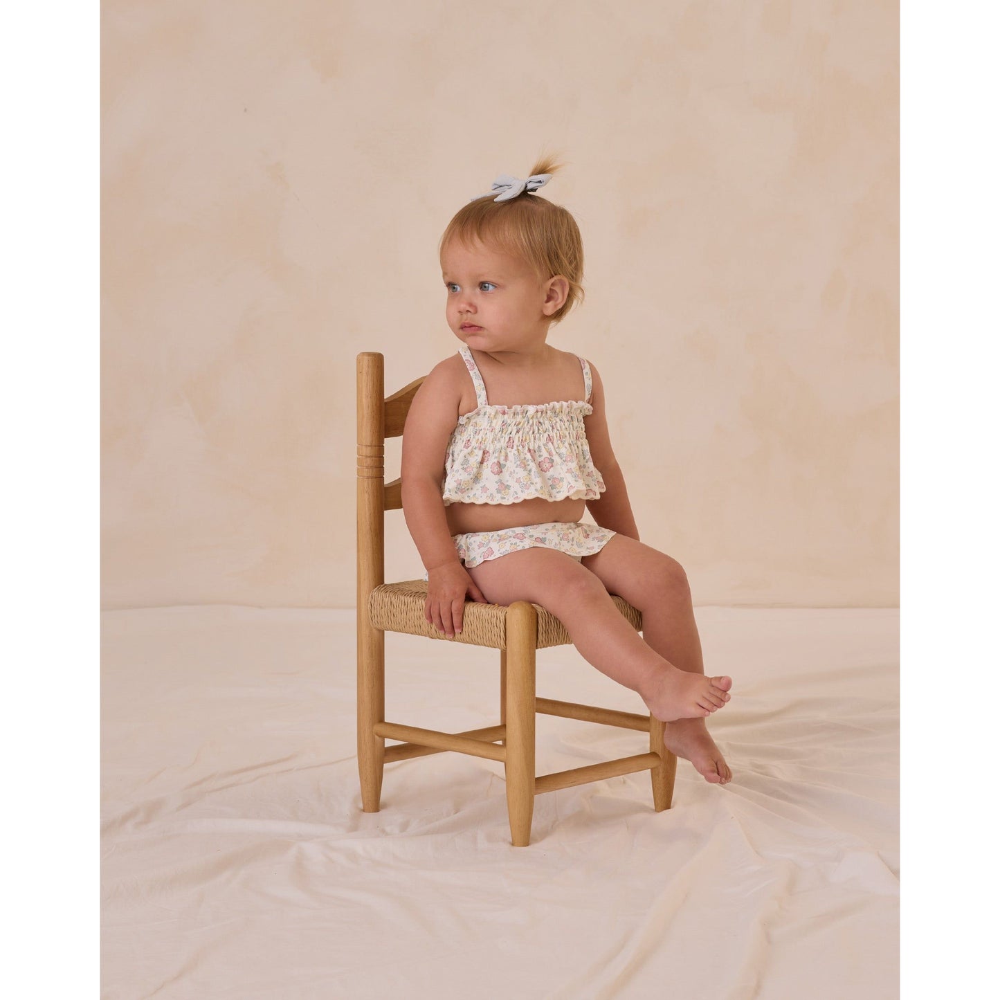 smocked ruffle bikini || bloom