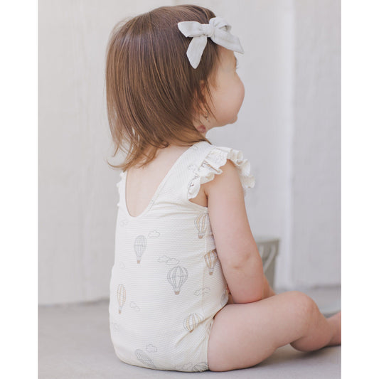 scoop back one-piece || hot air balloons